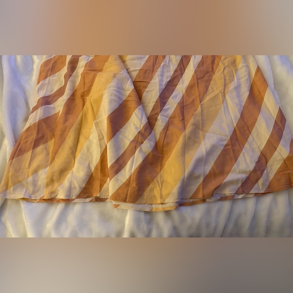 Petal & Pup Striped Tan and Cream Maxi Dress - Picture 11 of 12